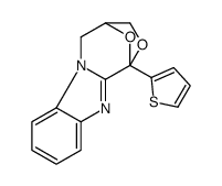 1,4-Epoxy-1H,3H-(1,4)oxazepino(4,3-a)benzimidazole, 4,5-dihydro-1-(2-t hienyl)-结构式
