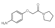 2-(4-AMINO-PHENOXY)-1-PYRROLIDIN-1-YL-ETHANONE结构式