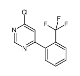 4-chloro-6-(2-trifluoromethylphenyl)pyrimidine Structure