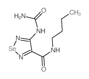 N-butyl-4-(carbamoylamino)-1,2,5-selenadiazole-3-carboxamide结构式