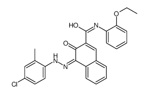 (4Z)-4-[(4-chloro-2-methyl-phenyl)hydrazinylidene]-N-(2-ethoxyphenyl)-3-oxo-naphthalene-2-carboxamide picture