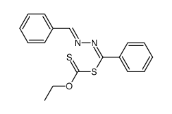 1,4-diphenyl-1-ethylxanthyl-2,3-diazabutadiene Structure