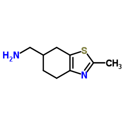 1-(2-Methyl-4,5,6,7-tetrahydro-1,3-benzothiazol-6-yl)methanamine Structure