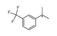 1-methyl-1-[3-(trifluoromethyl)phenyl]ethylium Structure