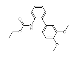N-ethoxycarbonyl-2-amino-3',4'-dimethoxybiphenyl Structure