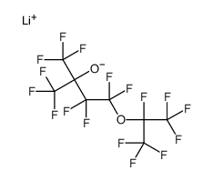LITHIUM PERFLUORO(2,6-DIMETHYL-5-OXA-2-HEPTOXIDE)结构式