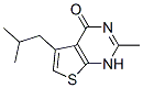 Thieno[2,3-d]pyrimidin-4(1H)-one, 2-methyl-5-(2-methylpropyl)- (9CI)结构式