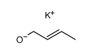 potassium salt of E-crotylalcohol Structure