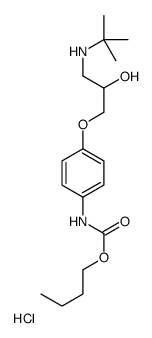 [3-[4-(butoxycarbonylamino)phenoxy]-2-hydroxypropyl]-tert-butylazanium,chloride Structure