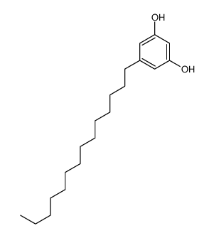 5-tetradecylbenzene-1,3-diol Structure