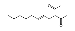 3-((E)-2-octen-1-yl)pentane-2,4-dione Structure