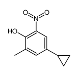4-cyclopropyl-2-methyl-6-nitrophenol Structure