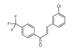 3-(3-chlorophenyl)-1-[4-(trifluoromethyl)phenyl]prop-2-en-1-one Structure