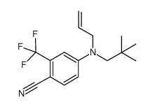 4-[(2,2-dimethylpropyl)-(2-propen-1-yl)amino]-2-(trifluoromethyl)benzonitrile Structure