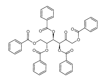 1,3,4,5,6-Penta-O-benzoyl-keto-D-fructose Structure