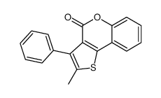 2-methyl-3-phenylthieno[3,2-c]chromen-4-one Structure
