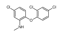 5-chloro-2-(2,4-dichlorophenoxy)-N-methylaniline结构式