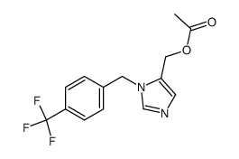 [1-(4-trifluoromethylbenzyl)-1H-5-imidazolyl]methyl acetate Structure