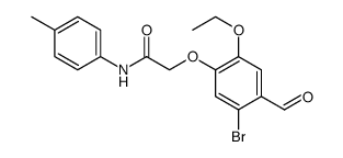 Acetamide, 2-(5-bromo-2-ethoxy-4-formylphenoxy)-N-(4-methylphenyl)结构式