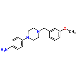 4-[4-(3-Methoxybenzyl)-1-piperazinyl]aniline结构式