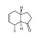 7t-Methyl-(3arH,7atH)-3a,4,7,7a-tetrahydro-indanon-(1)结构式