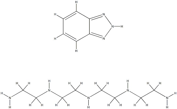 N-(2-aminoethyl)-N'-[2-[(2-aminoethyl)amino]ethyl]etane-1,2-diamine, compound with 1H-benzotriazole Structure