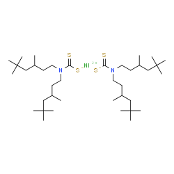 bis[di(3,5,5-trimethylhexyl)dithiocarbamato-S,S']nickel结构式