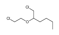 1-chloro-2-(2-chloroethoxy)hexane结构式