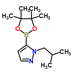 1-(2-甲基丙基)-5-(4,4,5,5-四甲基-1,3,2-二噁硼烷-2-基)-1H-吡唑图片