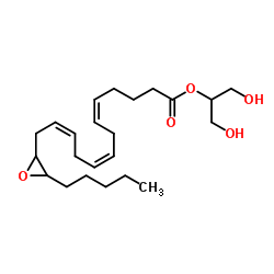 (±)2-(14,15-Epoxyeicosatrienoyl) Glycerol结构式