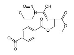 [(2S)-2-[[2-chloroethyl(nitroso)carbamoyl]amino]-3-methoxy-3-oxopropyl] 4-nitrobenzoate Structure