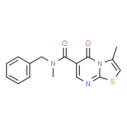 N-benzyl-N,3-dimethyl-5-oxo-5H-thiazolo[3,2-a]pyrimidine-6-carboxamide picture