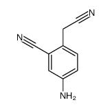 Benzeneacetonitrile,4-amino-2-cyano- Structure