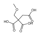 3-methoxy-propane-1,2,2-tricarboxylic acid结构式