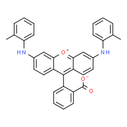 9-(2-carboxylatophenyl)-3,6-bis[(o-tolyl)amino]xanthylium Structure