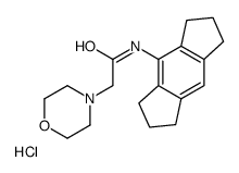 4-Morpholineacetamide, N-(1,2,3,5,6,7-hexahydro-s-indacen-4-yl)-, mono hydrochloride picture