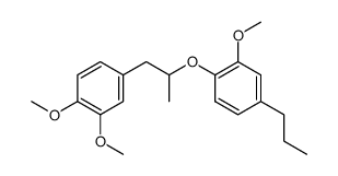 1-(3,4-dimethoxy-phenyl)-2-(2-methoxy-4-propyl-phenoxy)-propane Structure