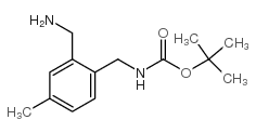 TERT-BUTYL 2-(AMINOMETHYL)-4-METHYLBENZYLCARBAMATE Structure