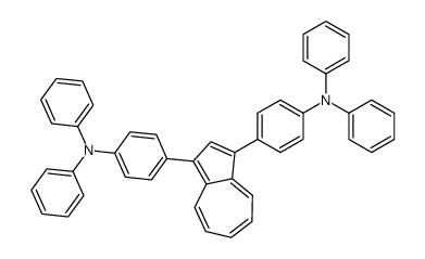 N,N-diphenyl-4-[3-[4-(N-phenylanilino)phenyl]azulen-1-yl]aniline结构式