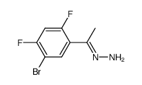 1-(5-bromo-2,4-difluorophenyl)ethanone hydrazone结构式