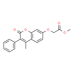 Methyl [(4-methyl-2-oxo-3-phenyl-2H-chromen-7-yl)oxy]acetate Structure