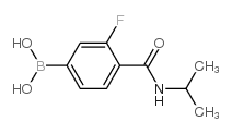 (3-FLUORO-4-(ISOPROPYLCARBAMOYL)PHENYL)BORONIC ACID structure