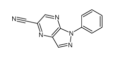 1-phenylpyrazolo[3,4-b]pyrazine-5-carbonitrile Structure