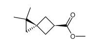 cis-1,1-Dimethylspiro(2,3)hexan-5-carbonsaeure-methylester结构式
