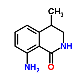 8-Amino-4-methyl-3,4-dihydro-1(2H)-isoquinolinone结构式