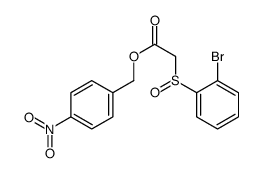 (4-nitrophenyl)methyl 2-(2-bromophenyl)sulfinylacetate结构式