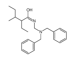 N-[(dibenzylamino)methyl]-2-ethyl-3-methylpentanamide结构式