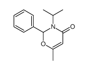 6-methyl-2-phenyl-3-propan-2-yl-2H-1,3-oxazin-4-one Structure