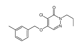 4-chloro-5-[(3-methylphenyl)methoxy]-2-propylpyridazin-3-one Structure