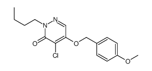 2-butyl-4-chloro-5-[(4-methoxyphenyl)methoxy]pyridazin-3-one结构式